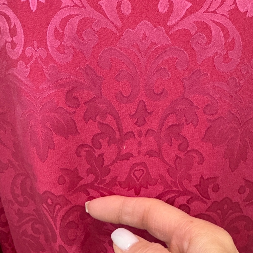NK Imode Silk Blens Luxury Brand Elegant Pink Satin Robe Sz S/M - Picture 7 of 14